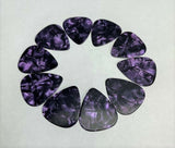 LOT of 10 PURPLE Tortoise - GUITAR PICKS Celluloid .48mm