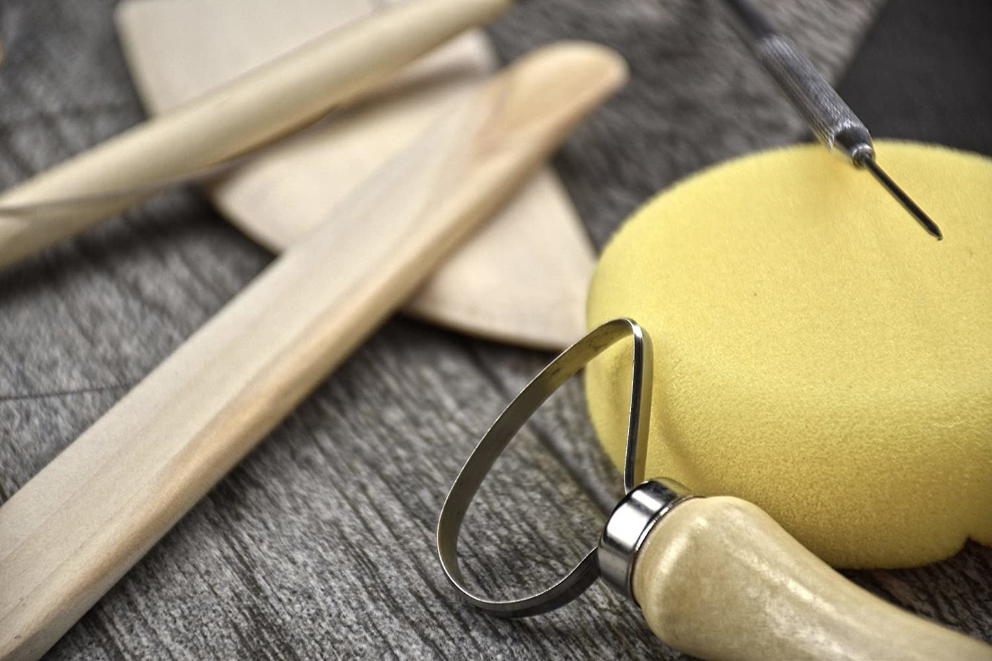 Clay Pottery Tool Kit 8 Piece Set for Ceramics, Wax Carving, Sculpting, Molding