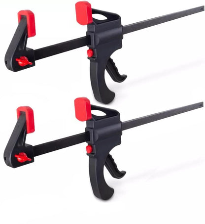 12" Nylon Quick Grip F Style Ratcheting Bar Clamp for Wood Working with Quick Release Trigger