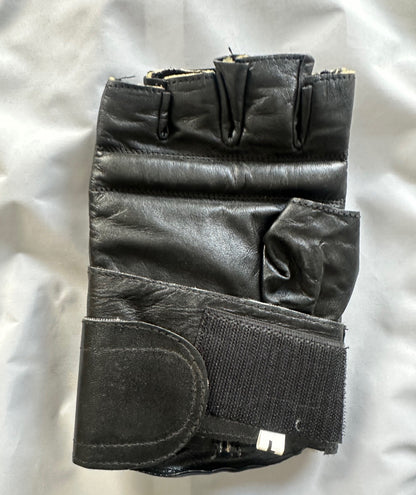 OPEN BOX Top Ring Leather Heavy Bag Training Fingerless Sparing MMA Gloves XL