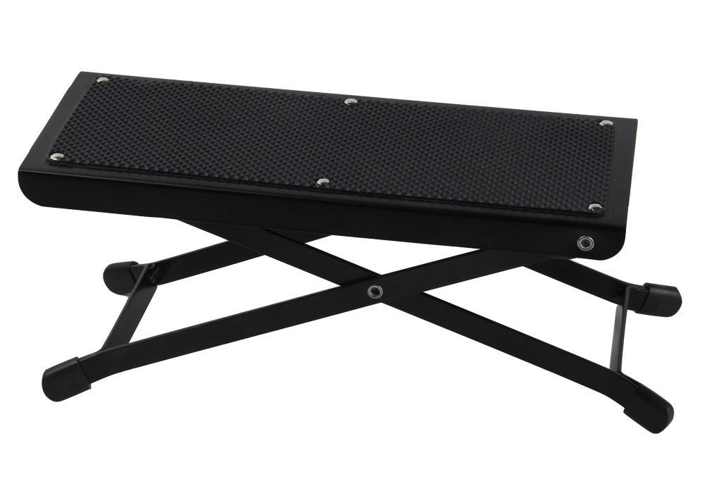 Zenison Guitar Foot Rest Stool Folding Adjustable Height Non-Slip Rubber Pad