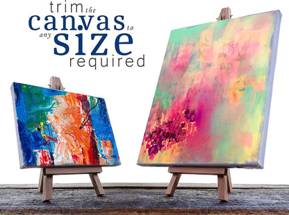 65 Yard Canvas Roll Pure Cotton Duck Double Primed Acrylic Gesso Canvas 8" Wide