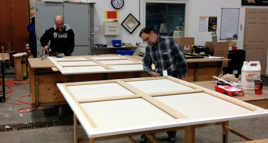 65 Yard Canvas Roll Pure Cotton Duck Double Primed Acrylic Gesso Canvas 8" Wide