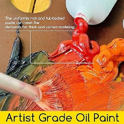 Scarlet Red Oil Paint, Artist Quality Color 205, 200 ml Tube, ASTM D4236
