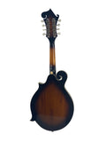 Zenison Sunburst Manodlin 8 String Acoustic F-Style Mandolin Silver Hardware