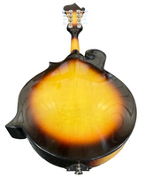 Zenison Sunburst Manodlin 8 String Acoustic F-Style Mandolin Silver Hardware