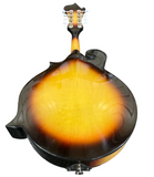 Zenison Sunburst Manodlin 8 String Acoustic F-Style Mandolin Silver Hardware