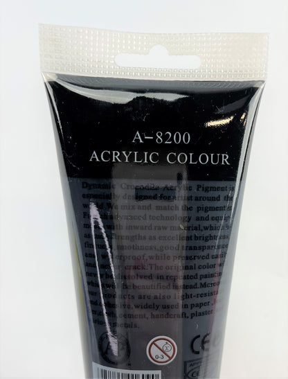 Black Acrylic Paint Large 200ml  Professional Artist Paint Multiple Applications