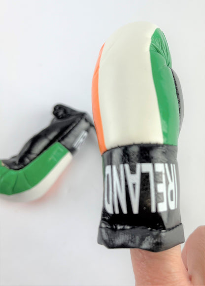 <p><strong>Mini Boxing Gloves IRELAND Country Flag National Pride MMA Car Mirror D&eacute;cor</strong></p>