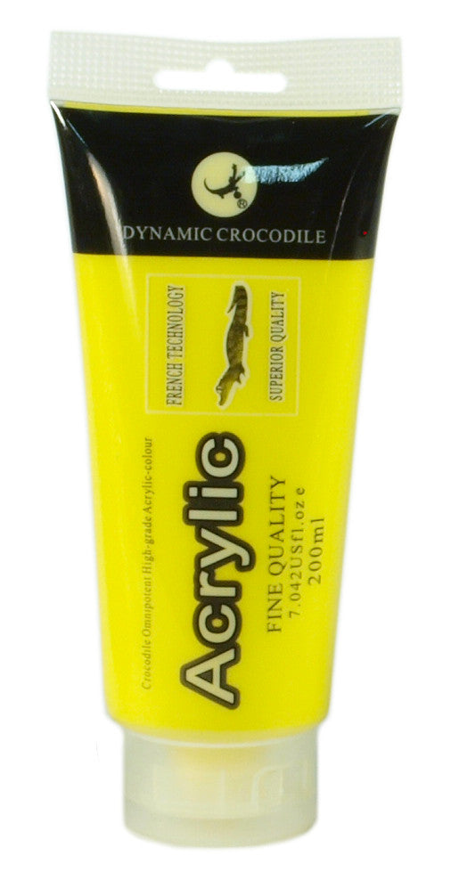 Yellow Acrylic Paint Large 200 ml Tube Artists' Paint
