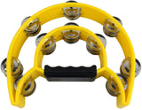 Zenison Double Row Tambourine - Ergonomic Handle & Metal Jingles