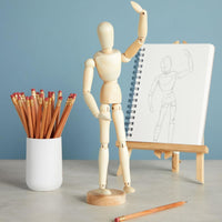 12" Artists Wooden Jointed Mannequin for Drawing The Human Figure or Home Decoration