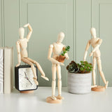 12" Artists Wooden Jointed Mannequin for Drawing The Human Figure or Home Decoration