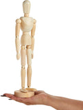 12" Artists Wooden Jointed Mannequin for Drawing The Human Figure or Home Decoration