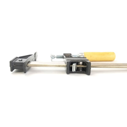 30" Steel Bar Clamp with Metal Ratcheting System and Quick Release Suitable for a Wide Range of Woodworking and Metalworking