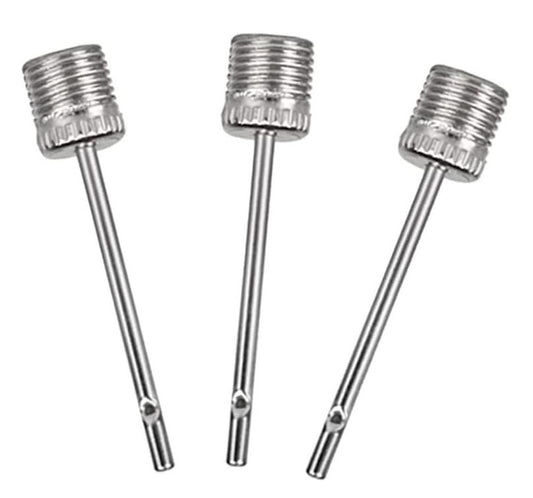 3 Pcs Inflating Needle Pin Nozzle Air Pump Valve Adaptor Sports Ball Soccer