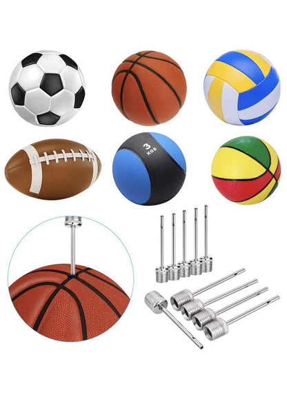 3 Pcs Inflating Needle Pin Nozzle Air Pump Valve Adaptor Sports Ball Soccer