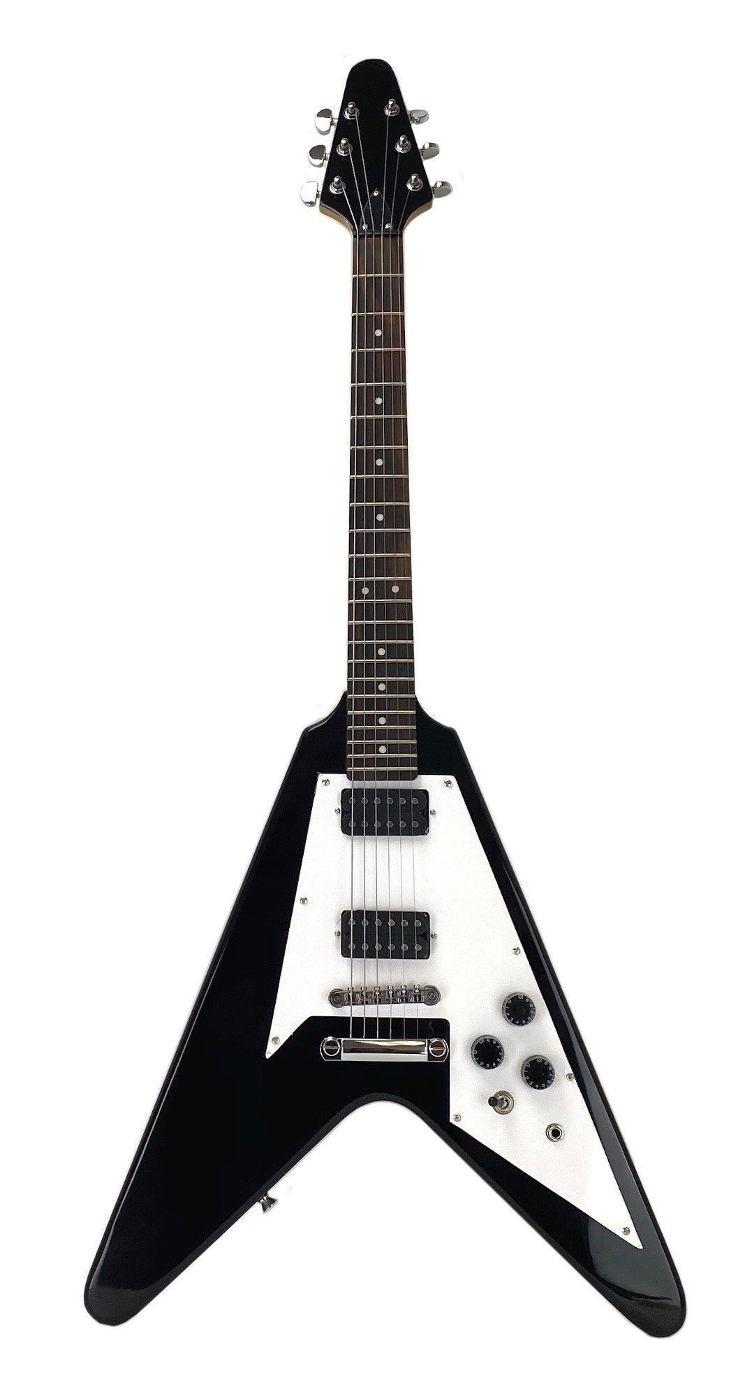 Electric Guitar 6 String Solid Wood Body Bolt on Neck ROCK METAL Style Black