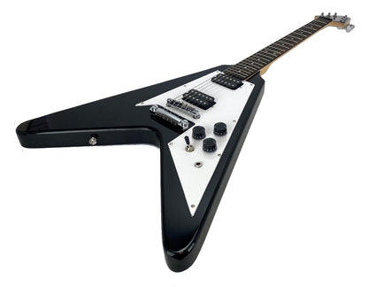 Electric Guitar 6 String Solid Wood Body Bolt on Neck ROCK METAL Style Black