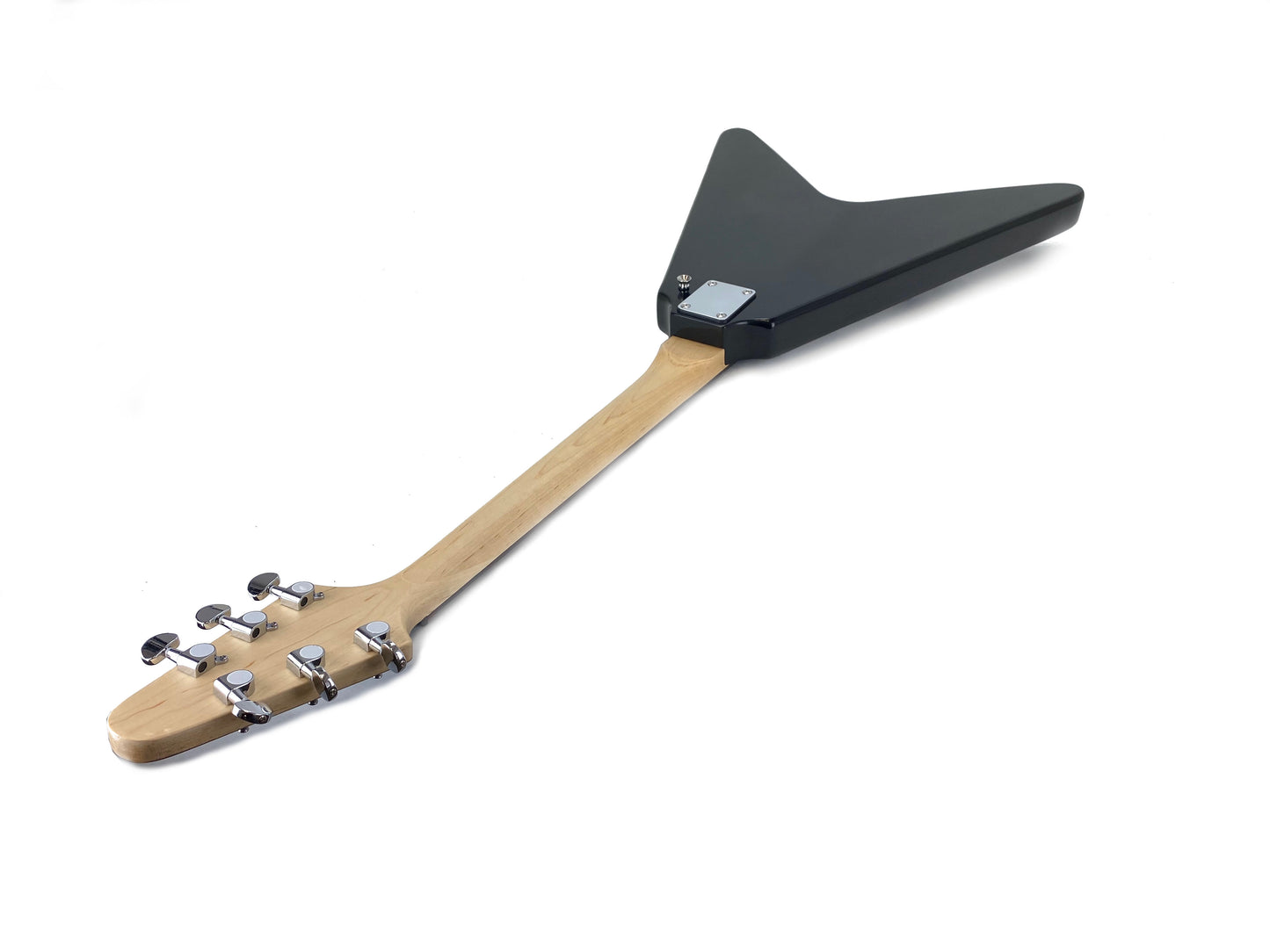 Electric Guitar 6 String Solid Wood Body Bolt on Neck ROCK METAL Style Black