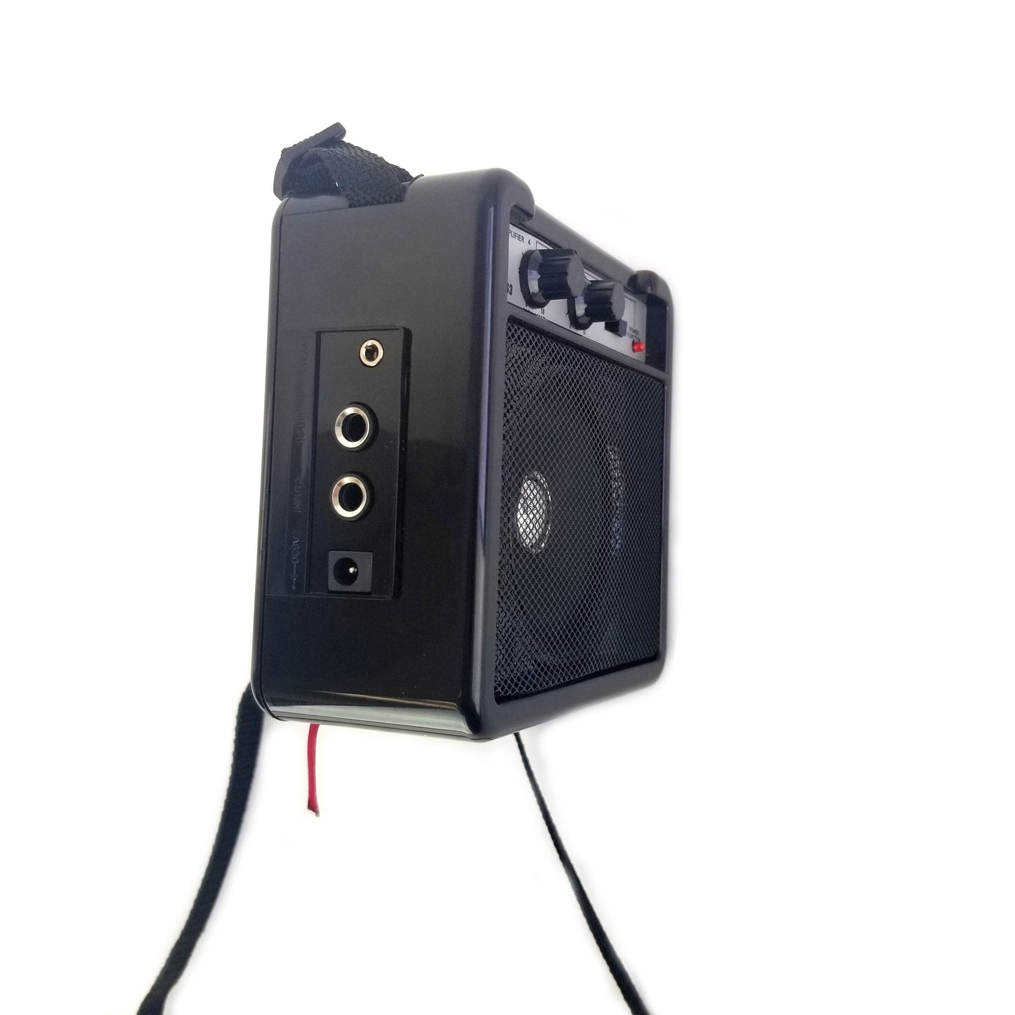 Kids 30 Inch Electric Guitar Combo, 5W Amp Loudspeaker, Solid Wood Body, Color: Red