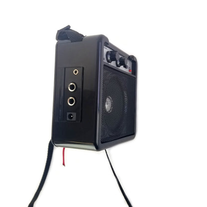 Kids 30 Inch Electric Guitar Combo, 5W Amp Loudspeaker, Solid Wood Body, Color: Red