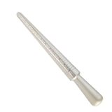 Ring Size Mandrel, US Sizes 1-15, EU, mm, and International Sizes, Aluminum