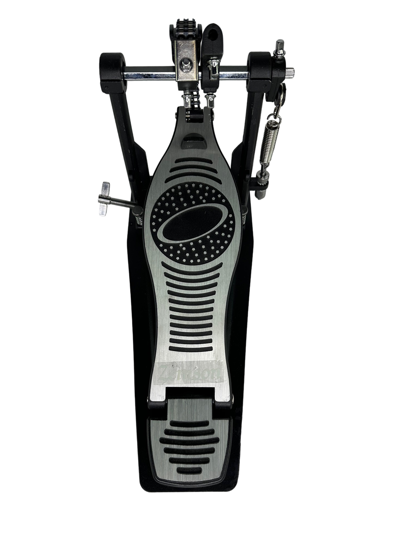 <p>Zenison Single Bass DRUM PEDAL Heavy Duty Double Dual Chain Percussion Kick</p>