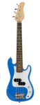 Electric Base Guitar, Small Scale 36 Inch Childrens Sized Mini, Color: Blue