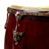Zenison 12" CONGA DRUM with STAND Latin Percussion TUMBA - Red Wine Wood