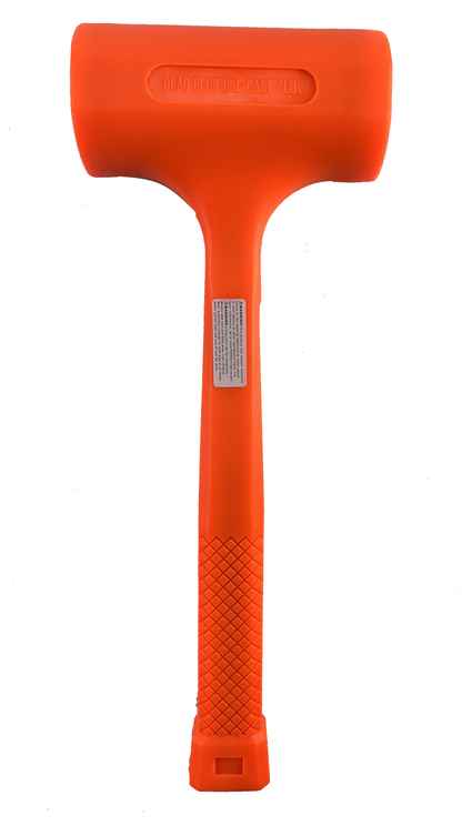 Pit Bull CHIHD192 4 lb Neon Dead Blow Hammer, 14.5" Rubberized Plastic 4lbs