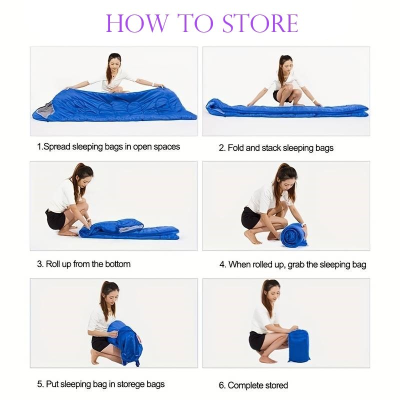 Mummy Sleeping Bag 7' Thick Comfortable Camping Backpacking Sleep Sack, Blue