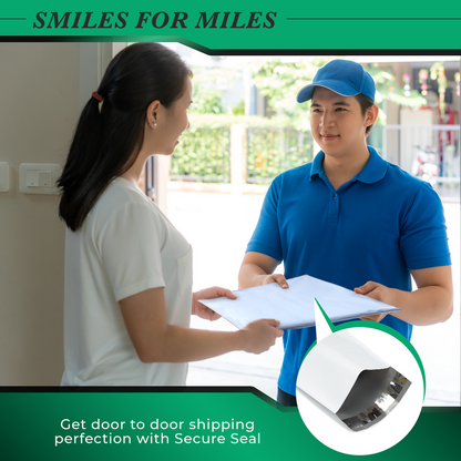 Pack of 100 Poly Mailers Shipping Bags Premium White Bags 6.6" x 10.2"