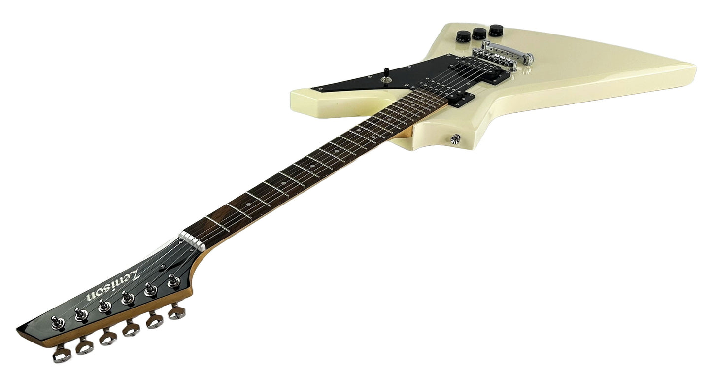 Electric Guitar Rock Style 6-String Right Hand Full Solid Body - Antique WHITE