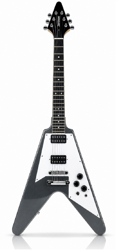 Electric Guitar 6 String Solid Wood Body Bolt on Neck Gunmetal Gray Metallic