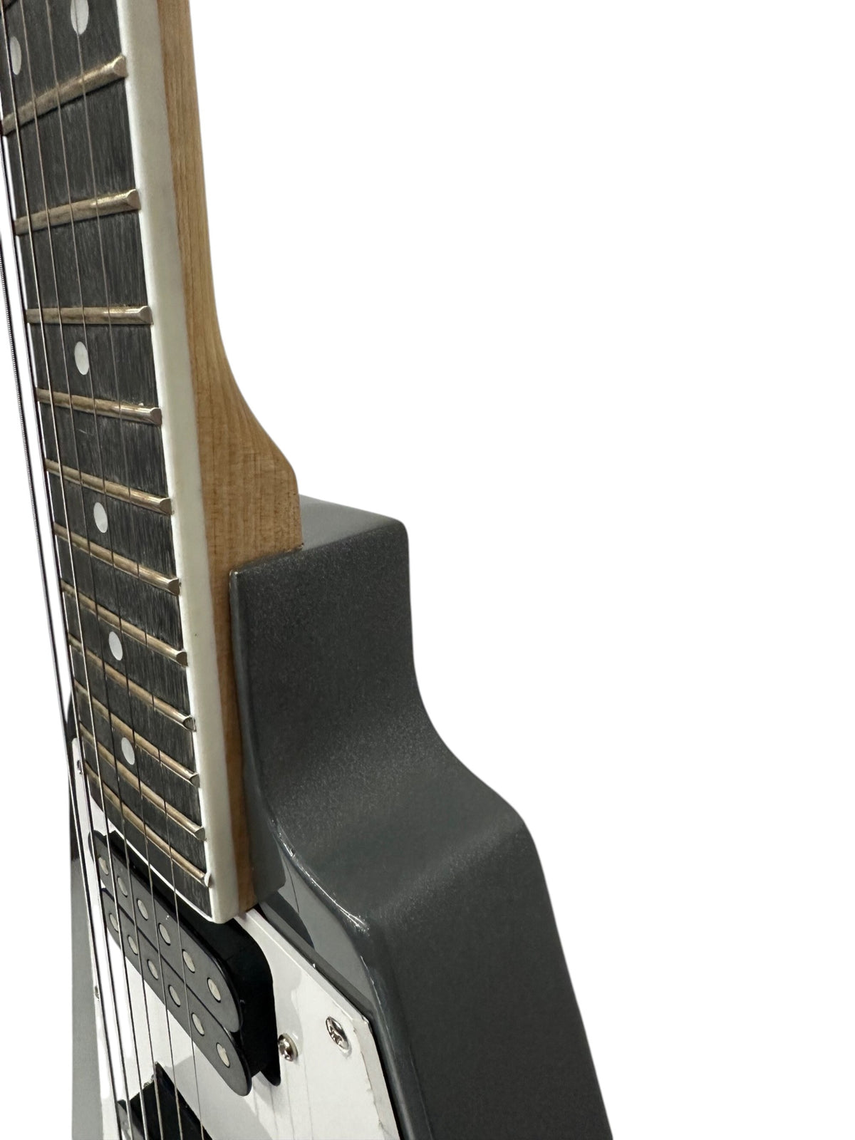 Electric Guitar 6 String Solid Wood Body Bolt on Neck Gunmetal Gray Metallic
