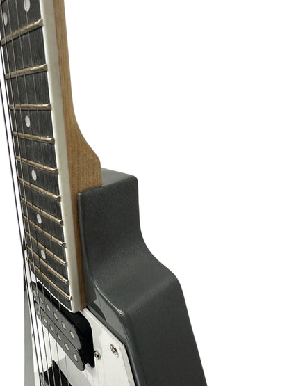 Electric Guitar 6 String Solid Wood Body Bolt on Neck Gunmetal Gray Metallic