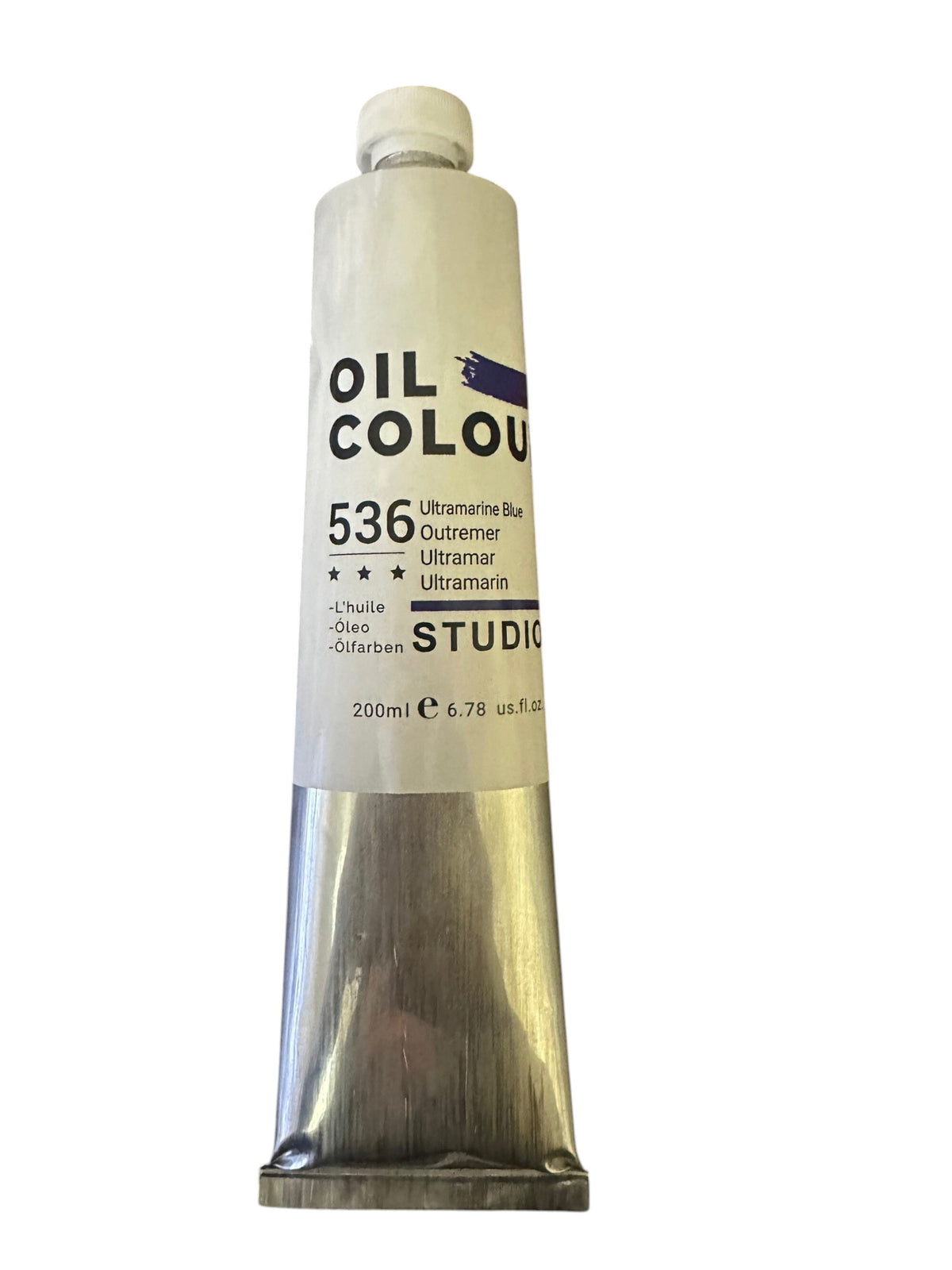 Artist Quality Oil Paint Color 536 Ultramarine Blue 200 ml ASTM D4236