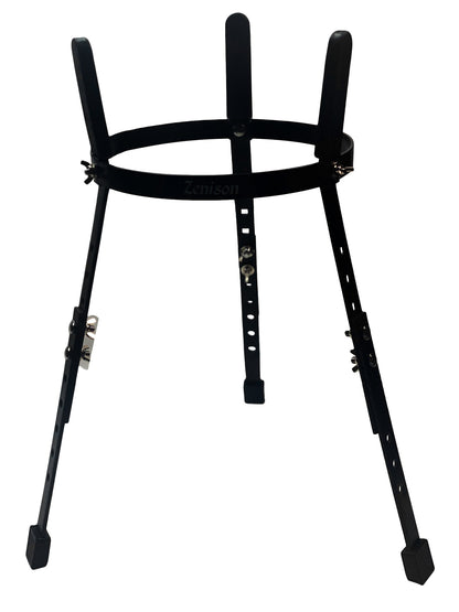 Adjustable Pro Conga Barrell STANDS For Pair 10" & 11" Black Powder Rubber Feet