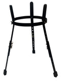 Adjustable Pro Conga Barrell STANDS For Pair 10" & 11" Black Powder Rubber Feet