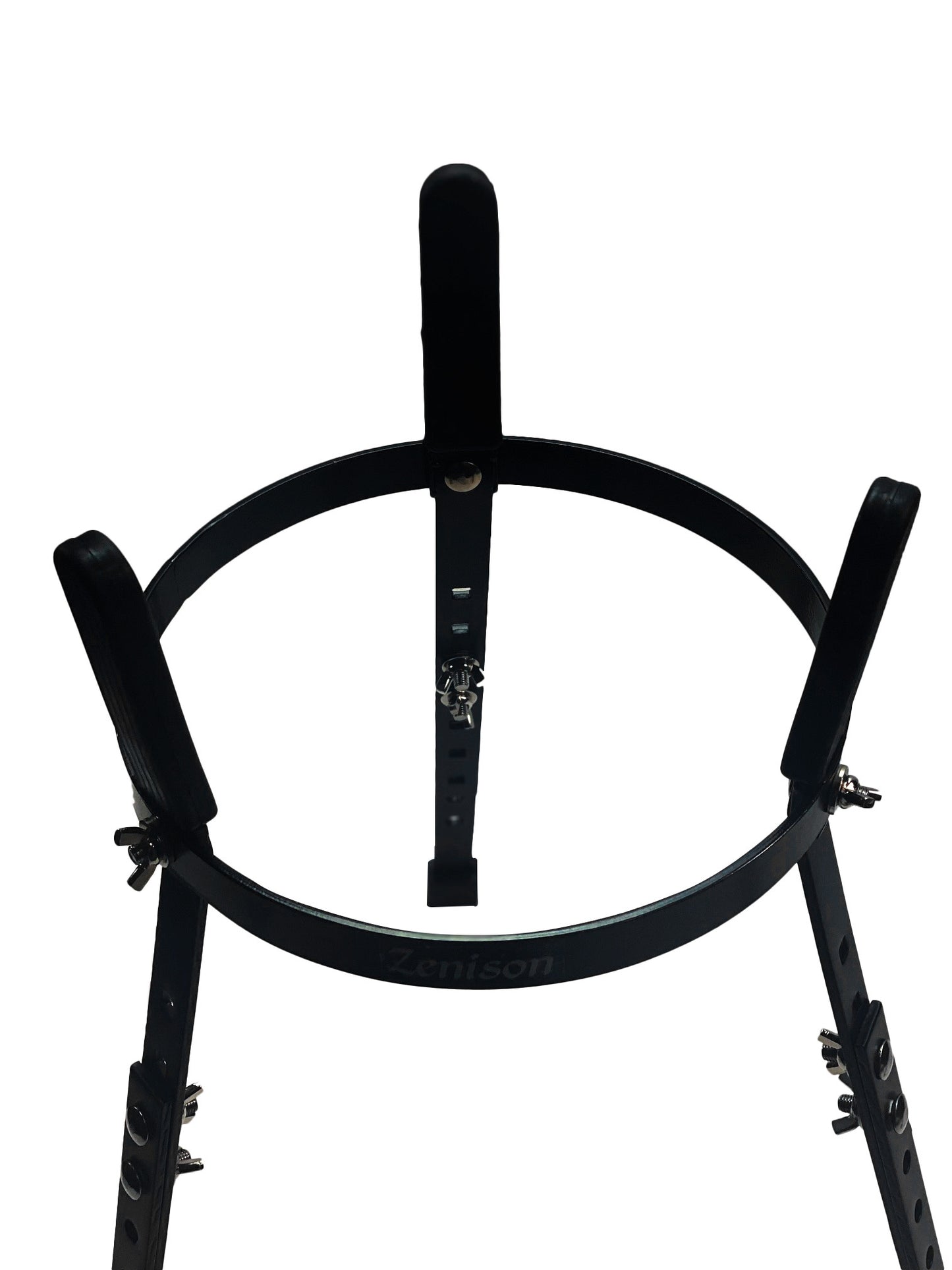 Adjustable Pro Conga Barrell STANDS For Pair 10" & 11" Black Powder Rubber Feet