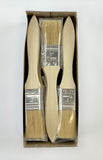 Lot of Twelve 1" Paint Brushes Classic Bristle Paint Brushes with Wooden Handles