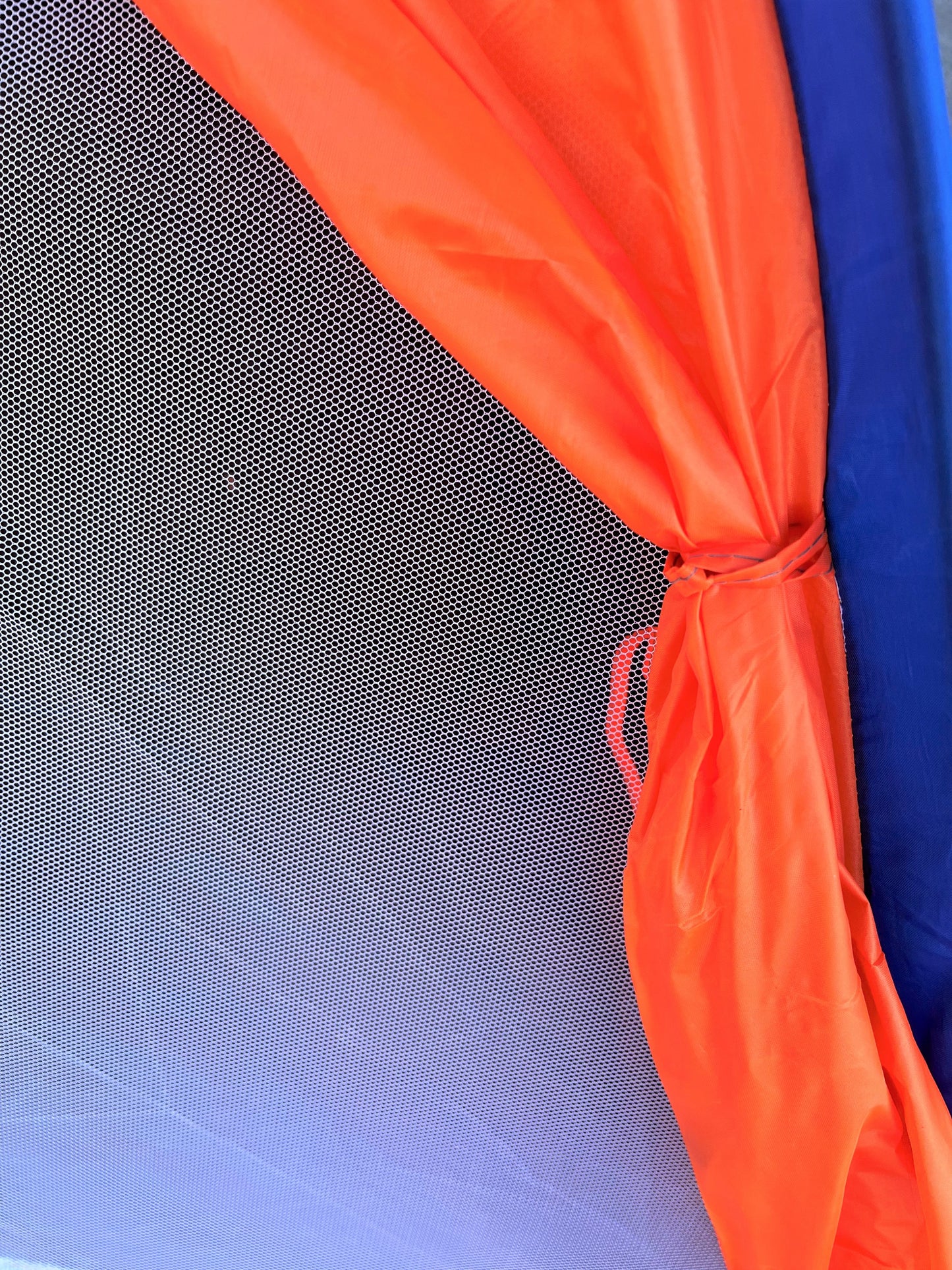 2 Person Dome Camping Tent - 7x5' with Sealed Bottom - Orange