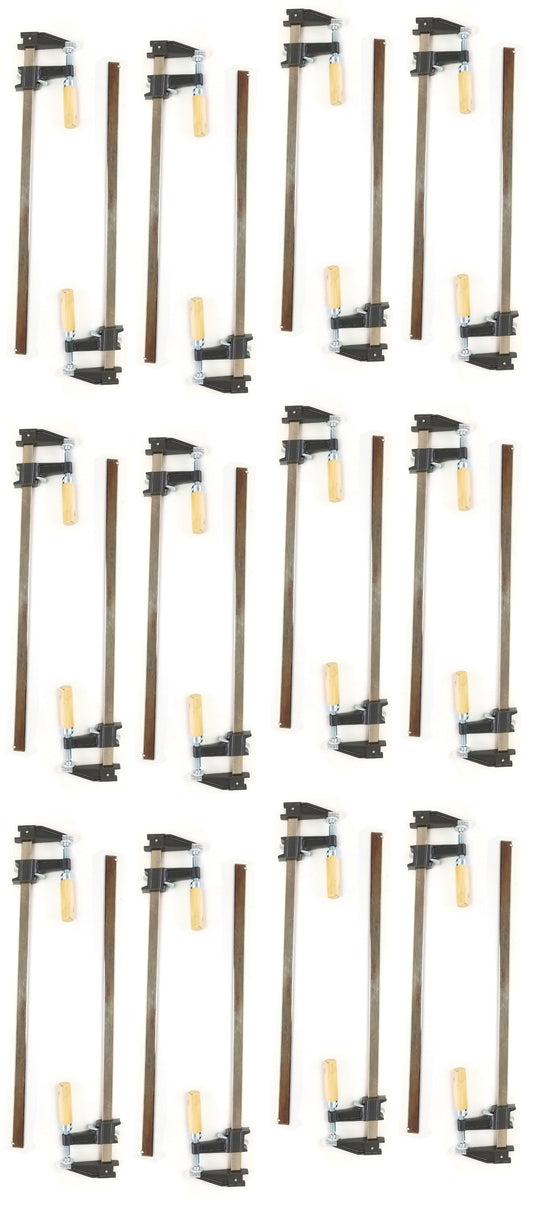 Lot of 24 EDM 18" Steel Bar Clamps Wholesale Quick Release Ratcheting Tools