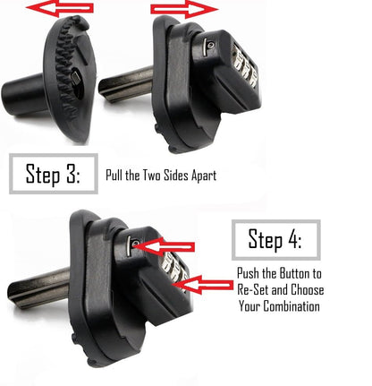 3-Dial Combination Trigger Gun Lock Safe Universal Firearms Pistol Rifle Shotgun