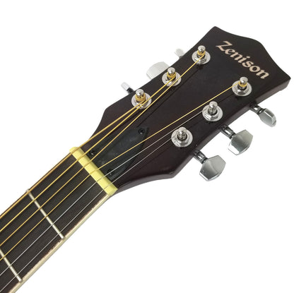 Acoustic Electric Resonator Guitar Sunburst Mahogany Traditional Round Neck with Built-in Pre Amplifier, 6 Steel Strings