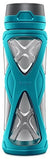 Zulu Charge BPA-Free Plastic Water Bottle with 360 Dial-a-Flow Lid, Teal, 24 oz