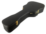 Hardshell Guitar Case for 6 or 12 Strings Acoustic Classical Dreadnought Black Heavy Duty Plush Lining