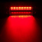 WINDSHIELD DASHBOARD EMERGENCY STROBE LIGHT LAMP 8 LED RED AUTO VEHICLE