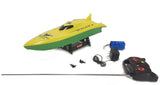 RC Balaenoptera Musculus Racing Speed Boat Radio Remote Control - Yellow Green